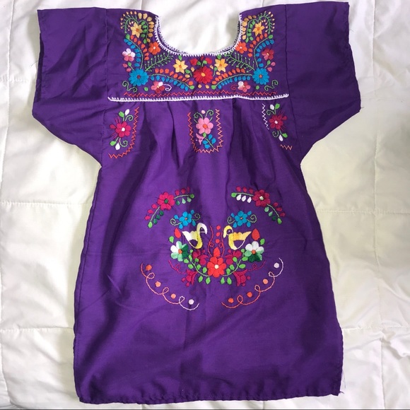 Purple Huipil (Mexican Dress) - Picture 1 of 2